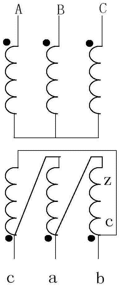 Longitudinal differential protection current phase compensation method for wiring transformer YNd3