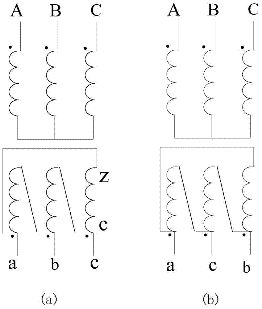 Longitudinal differential protection current phase compensation method for wiring transformer YNd3