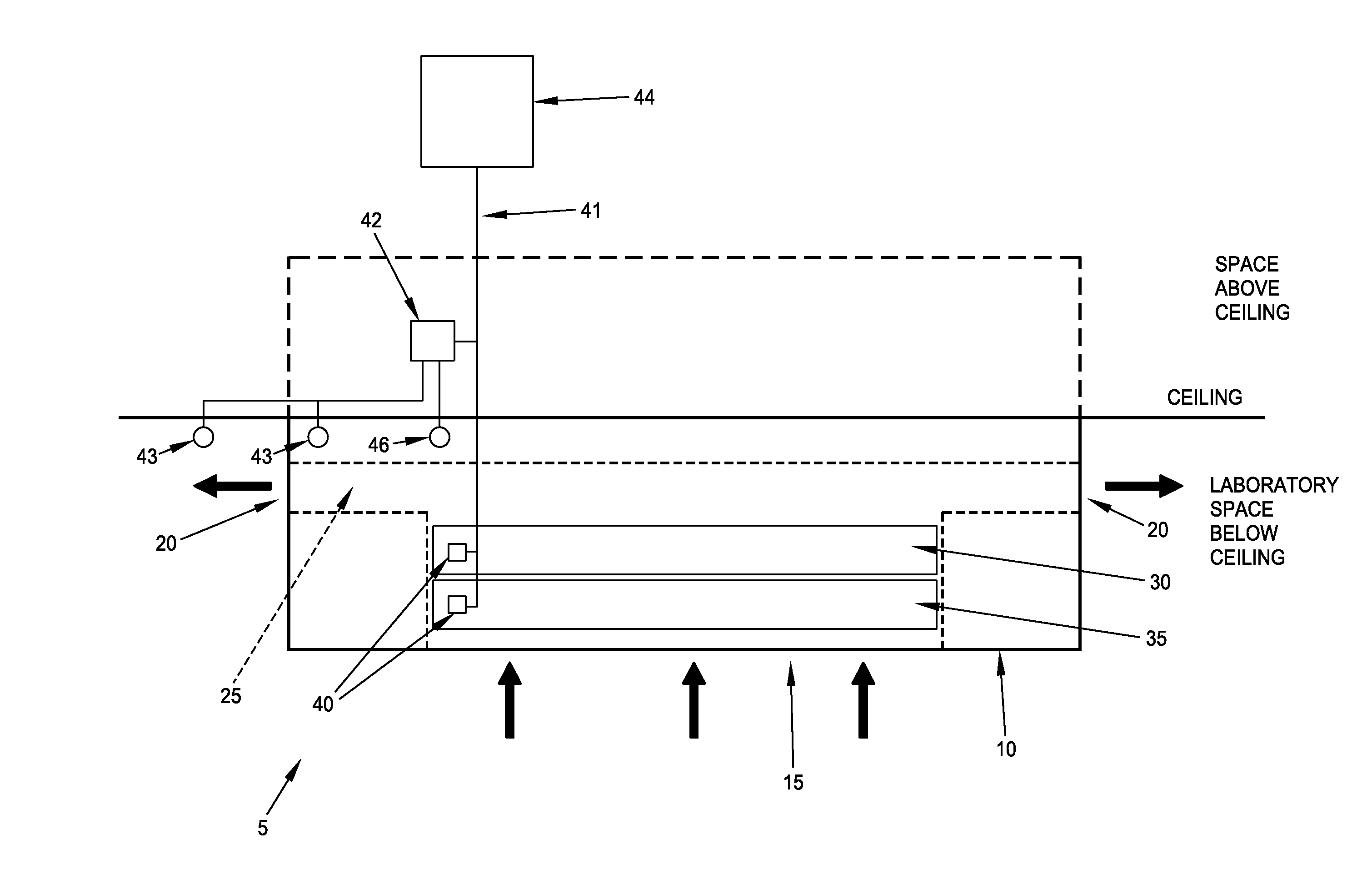 Method and apparatus for monitoring and ensuring air quality in a building