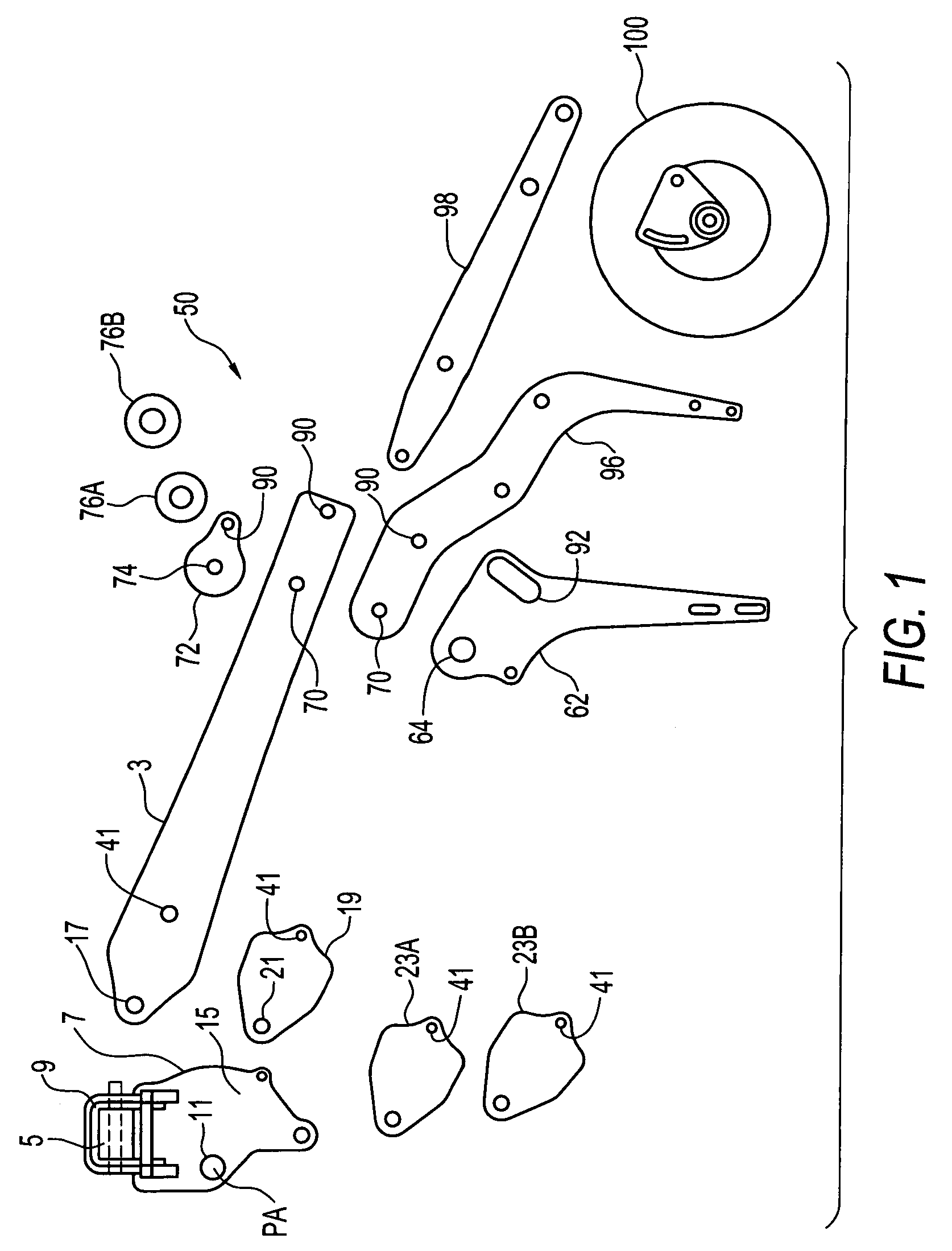 Pivoting arm for seeders