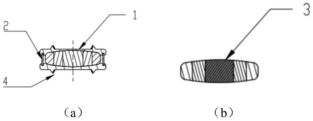 Gradient modulus elastic artificial intervertebral disc and preparation method thereof