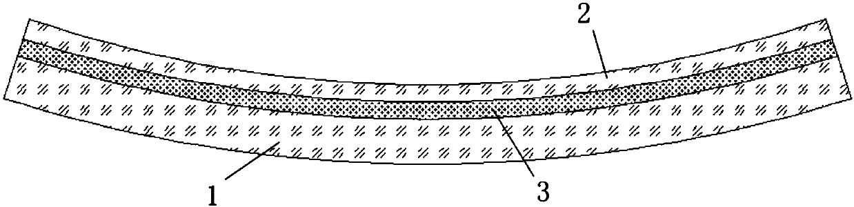 Ultrathin laminated glass and production method thereof