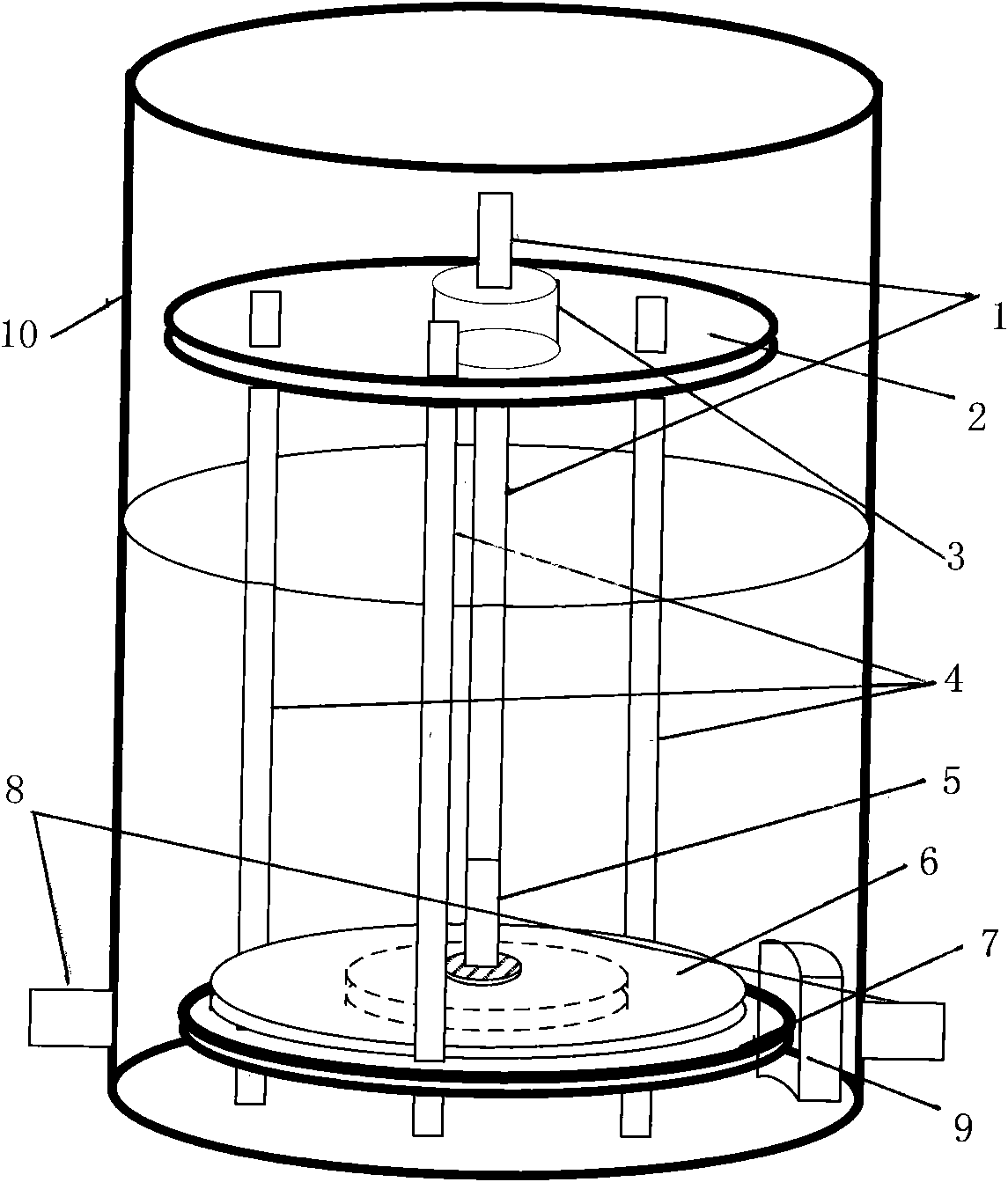 Device for testing insulating property of high-voltage oiled paper