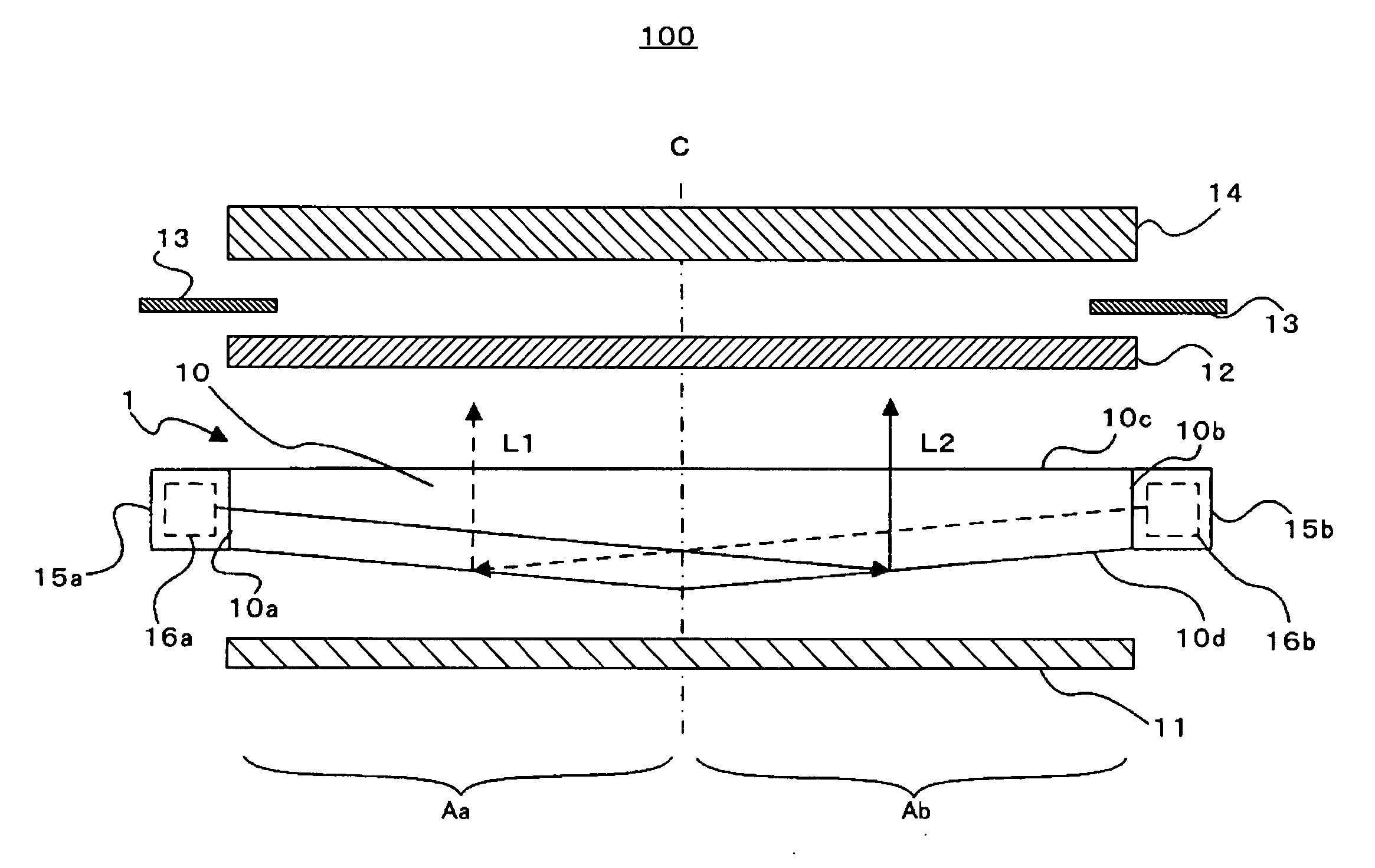 Optical waveguide, illumination device, electro-optical device, and electronic apparatus