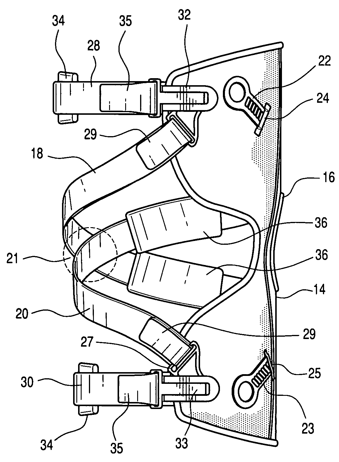 Knee brace and method for securing the same