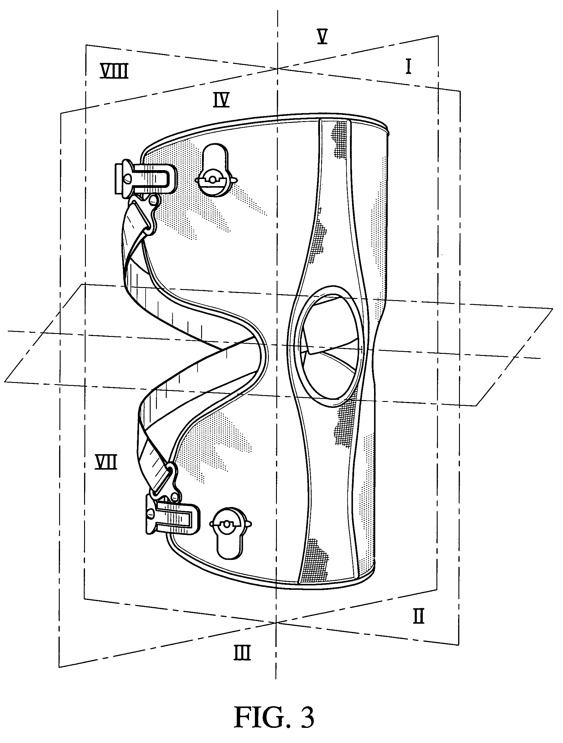 Knee brace and method for securing the same