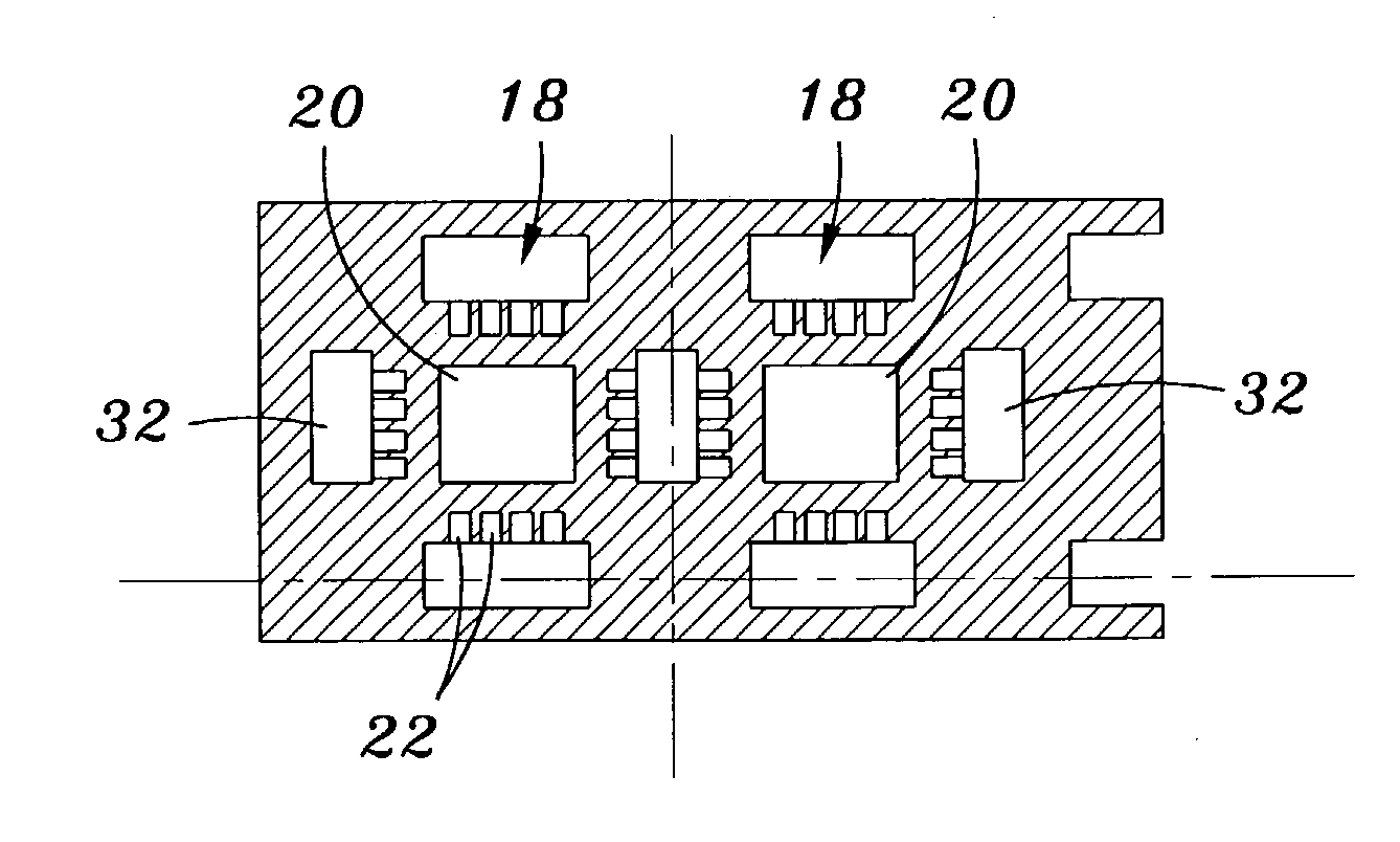 Leadframe strip having enhanced testability