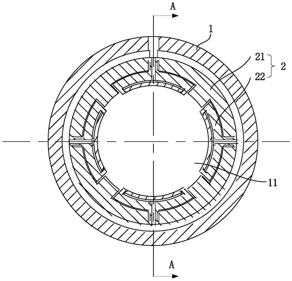 Radial bearing and air suspension centrifugal compressor