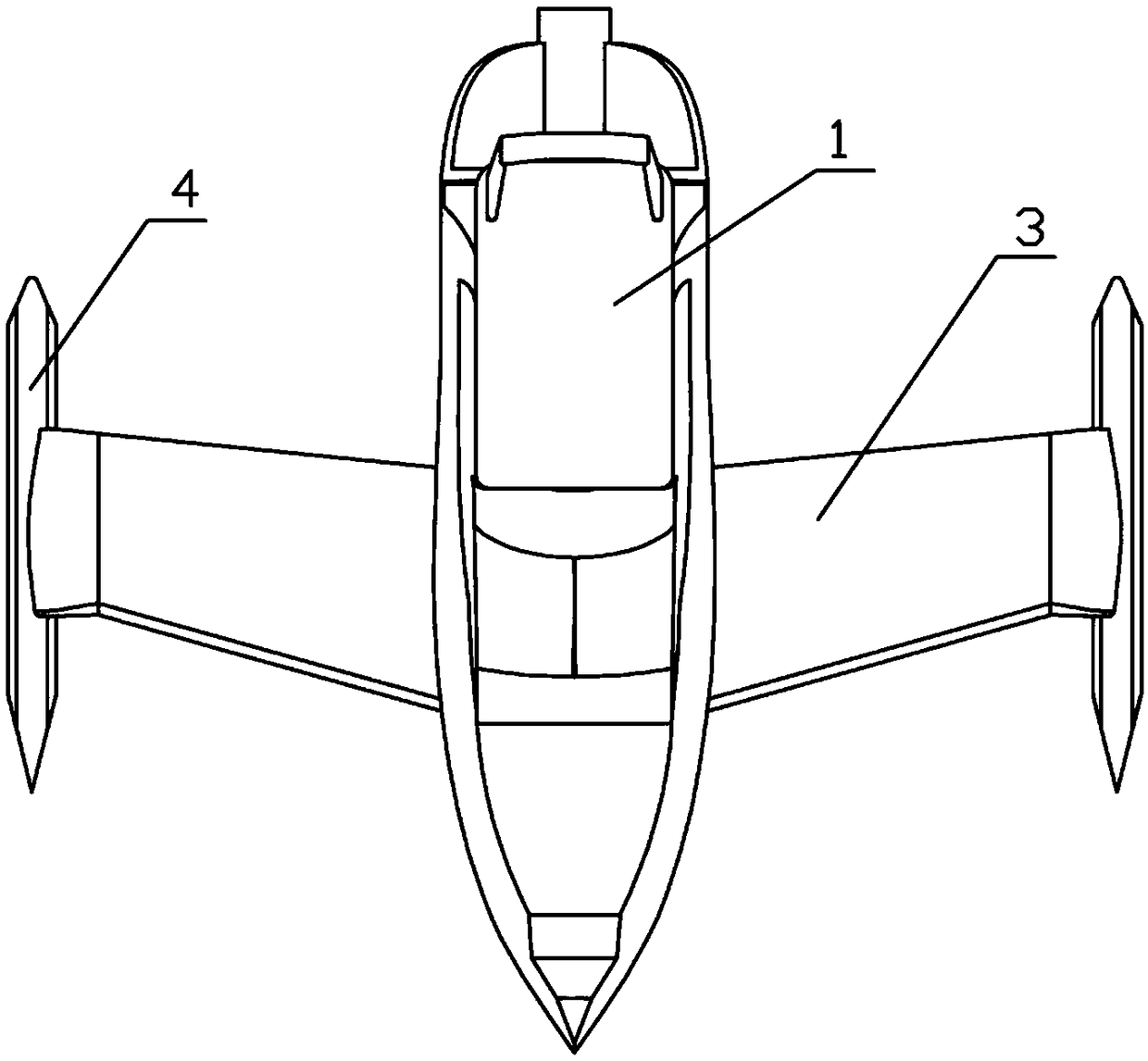 Aerofoil high-speed three-body yacht structure