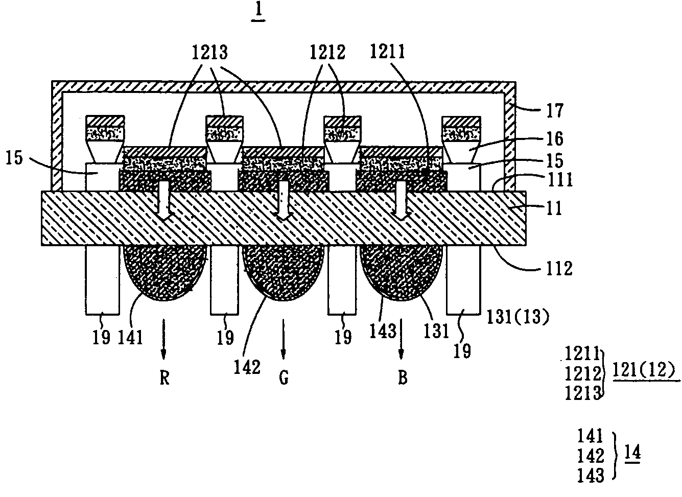 Color tunable panel of organic electroluminscent display