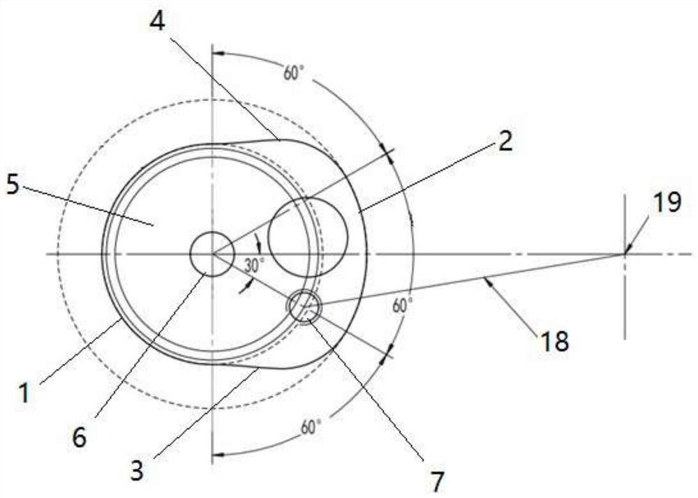 Cam, one-way intermittent conveying mechanism, test strip conveying mechanism, and sample analyzer