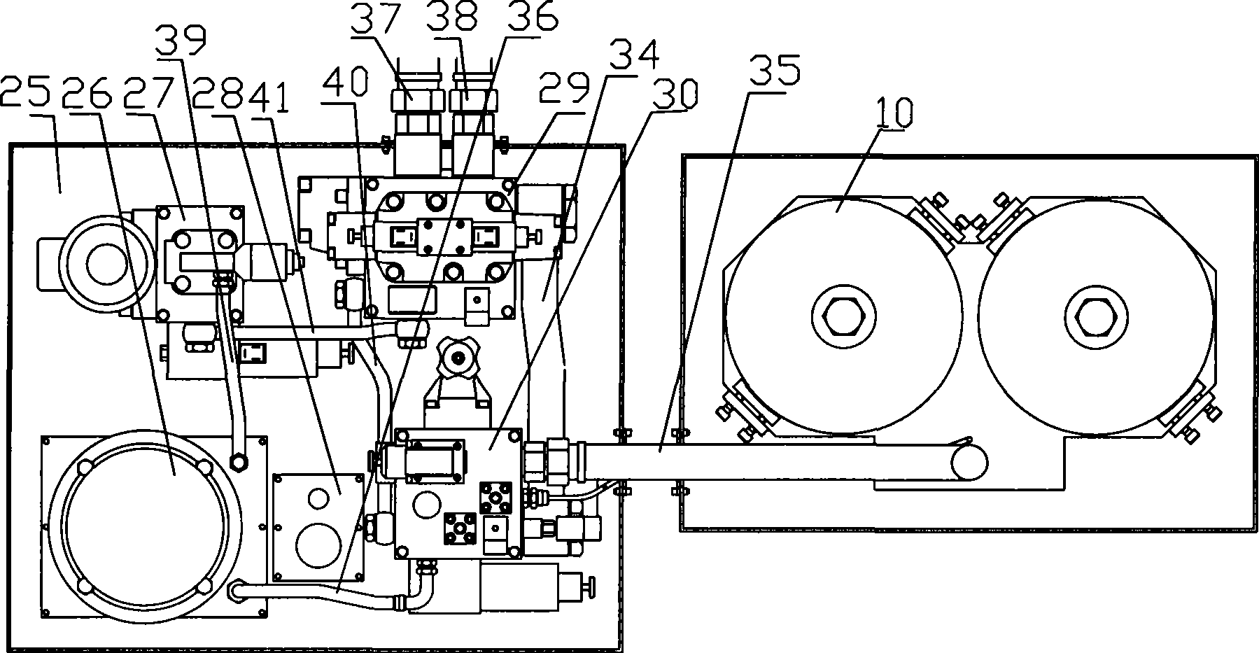 Hydraulic control system for stepless brake retarder