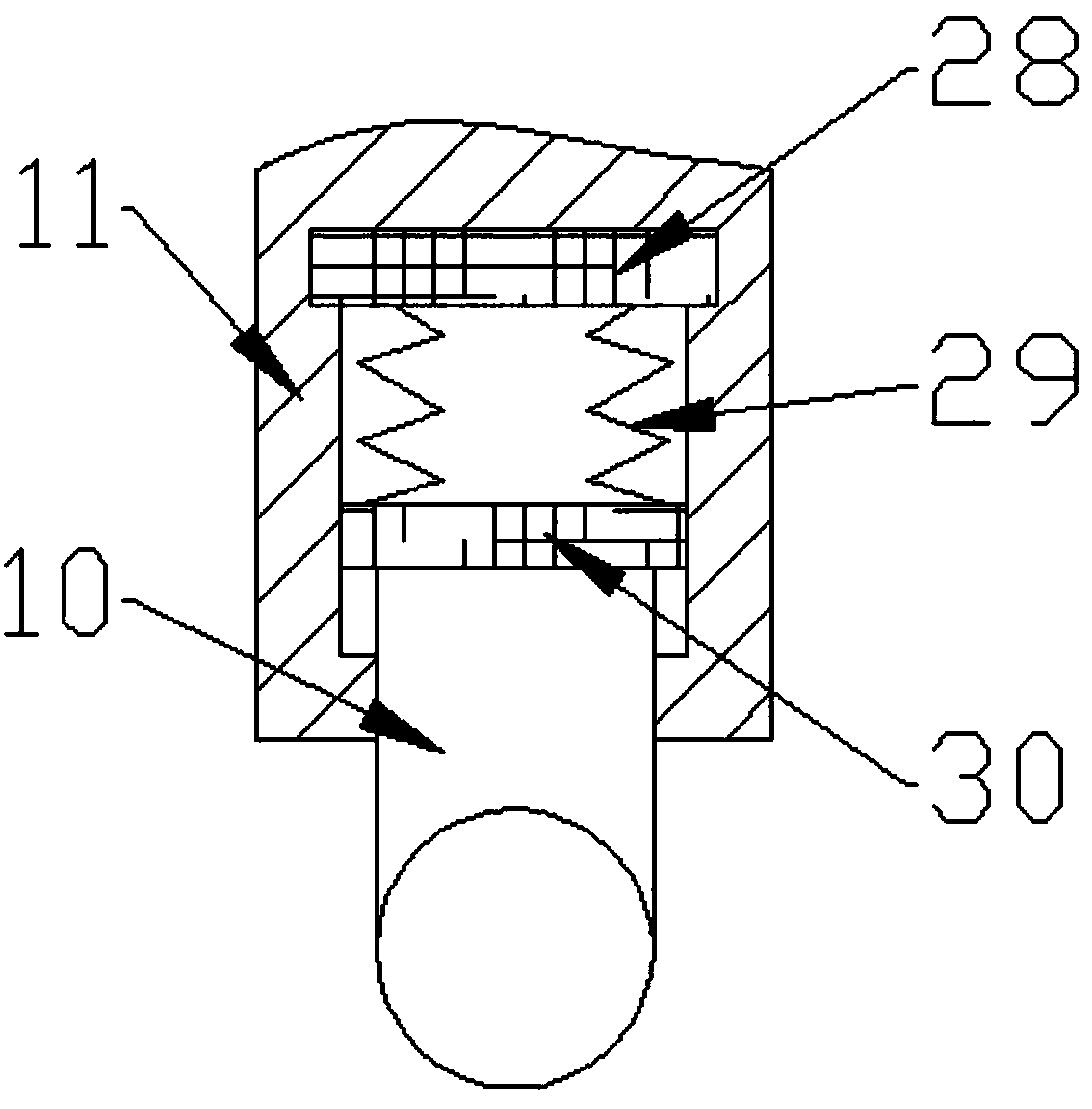 Polyethylene plastic film cut-off and winding device for food cling wrap films