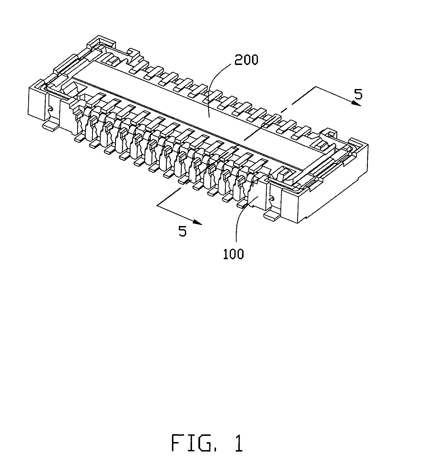 Electrical connector with improved housing background of the invention