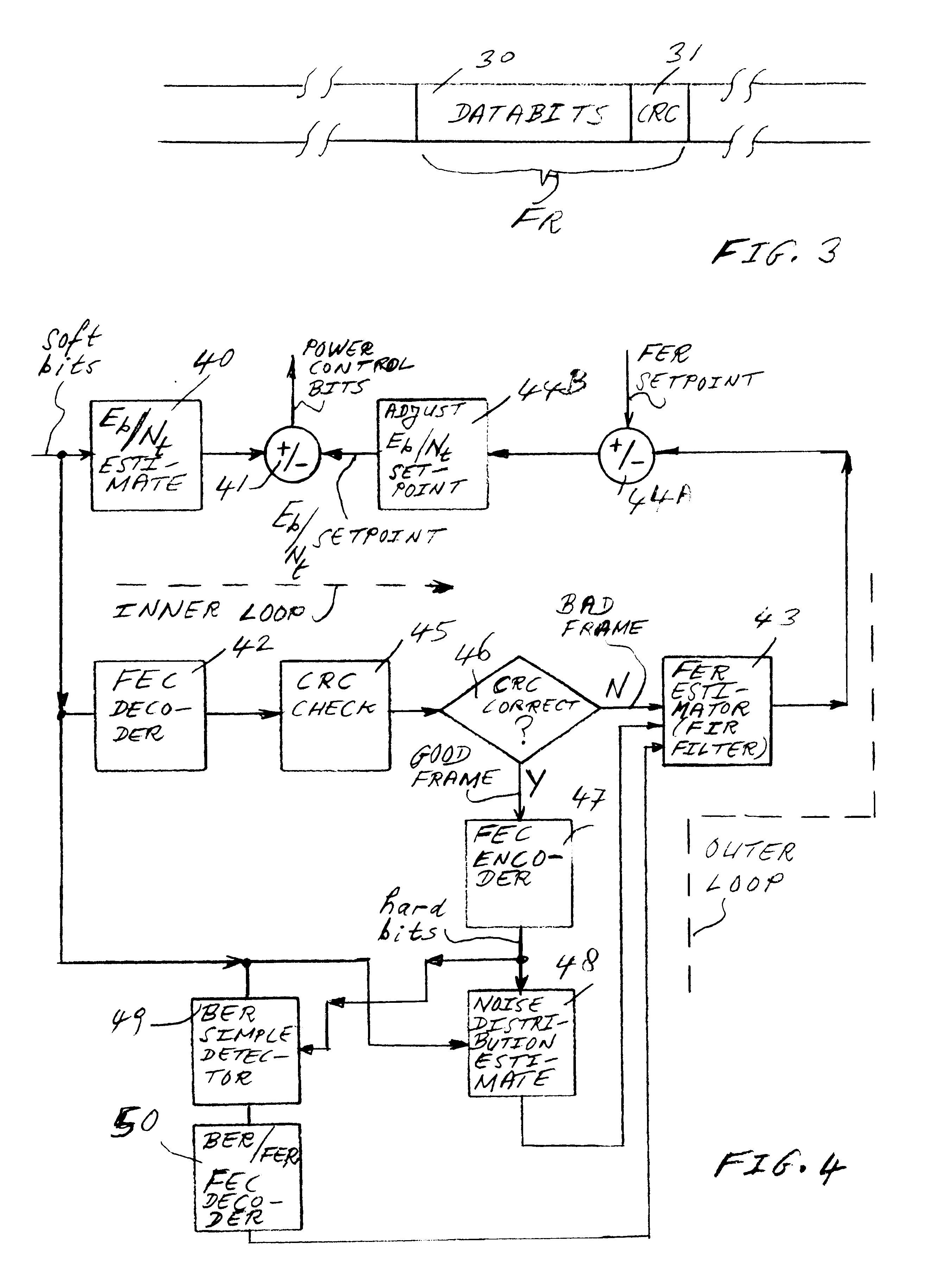 Frame error rate estimation in a receiver