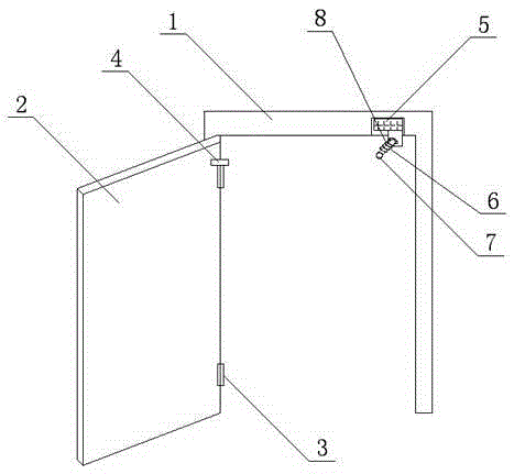 Buffer-type bedroom door