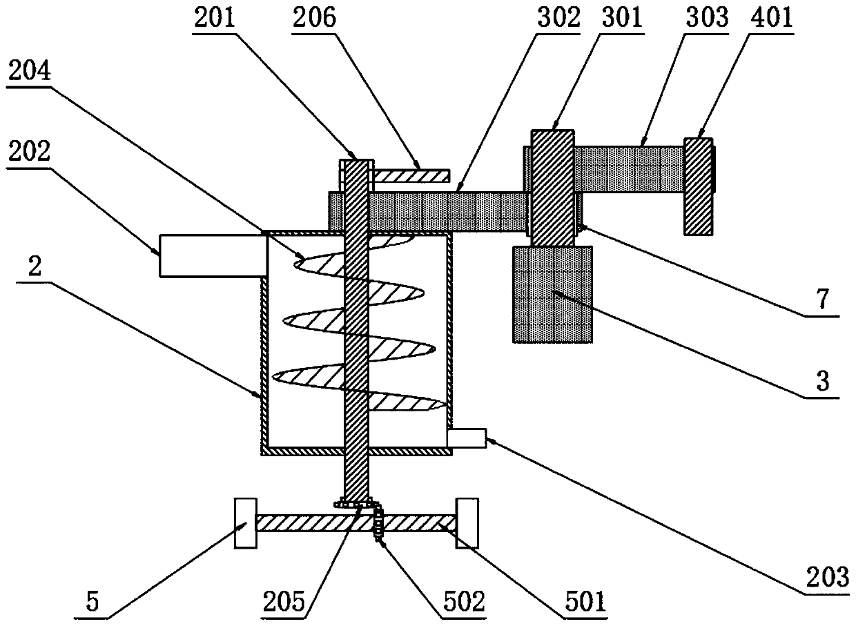 A grouting device for preventing and controlling water disasters in coal mines