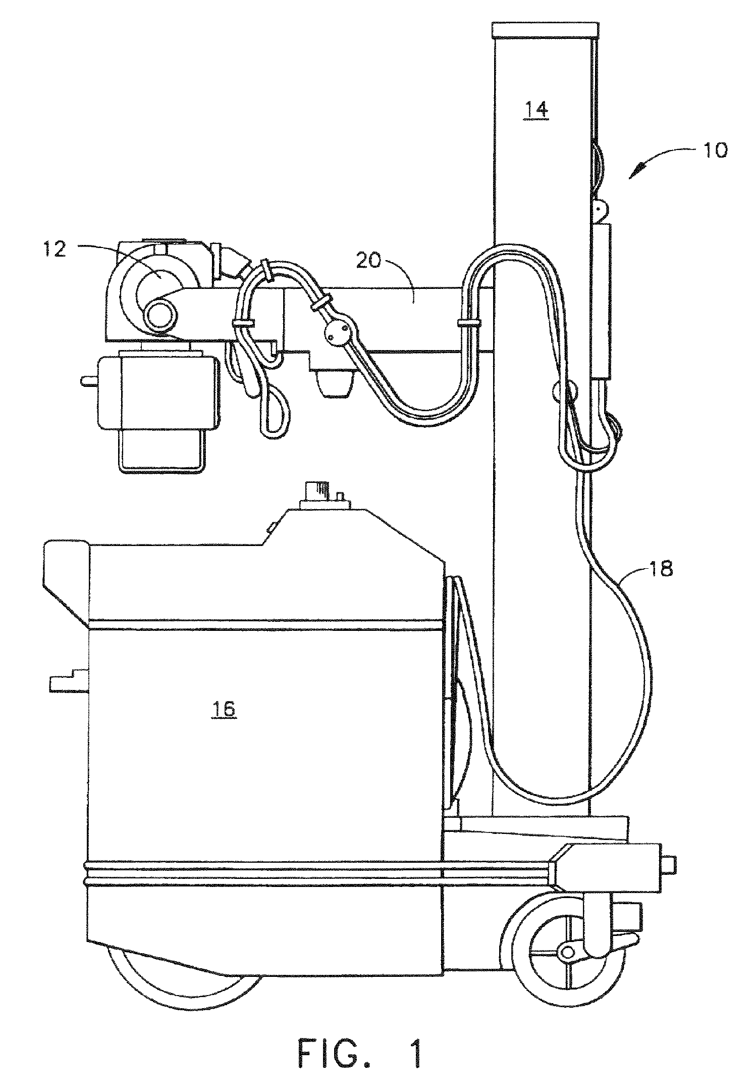 X-ray detector with impact absorbing cover