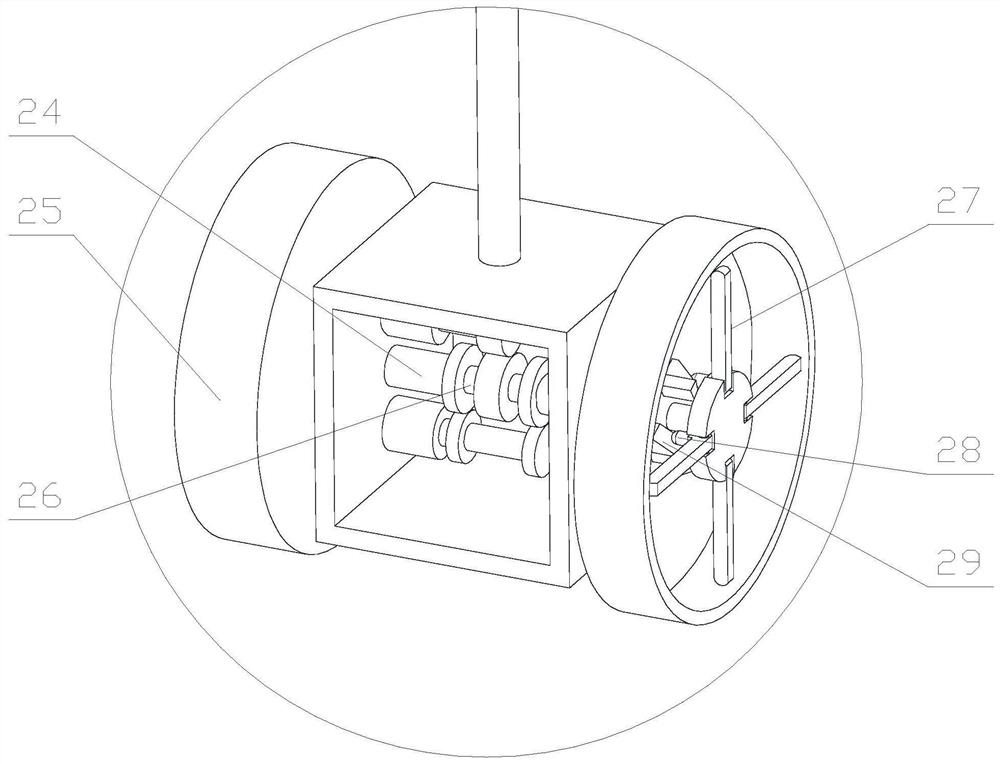 Depth measuring device for mining mine filling material