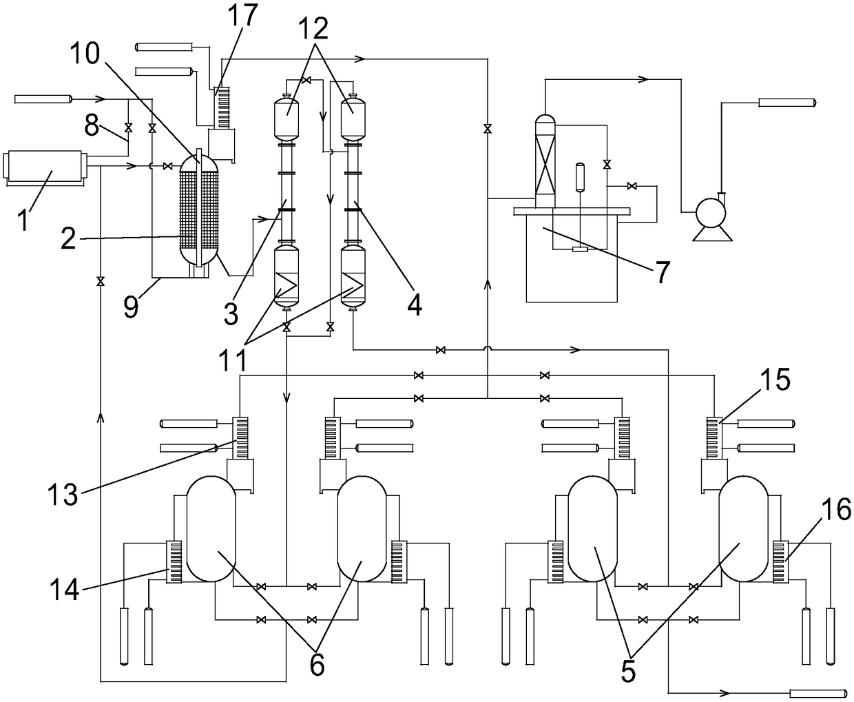 Purification method and device for boron trichloride