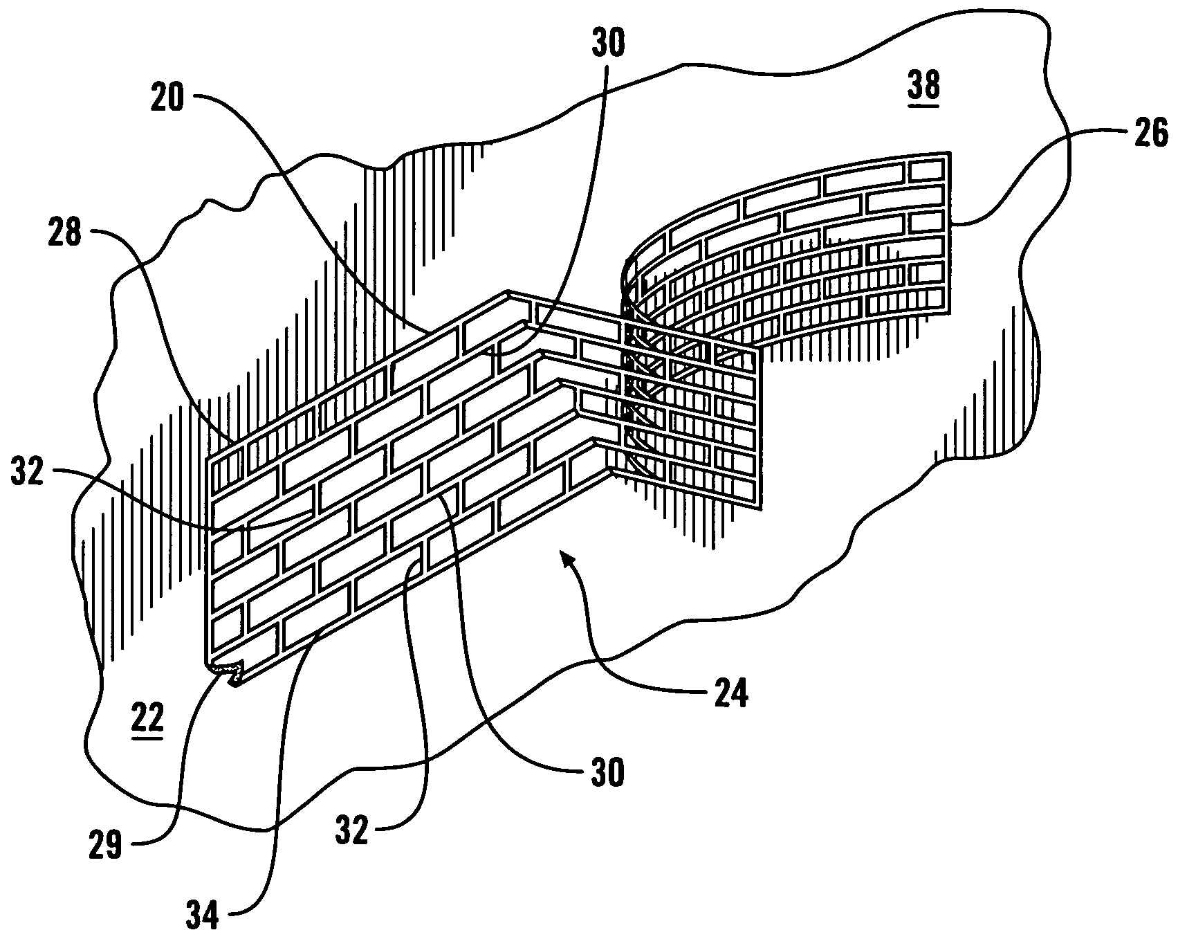 Wall surfacing template