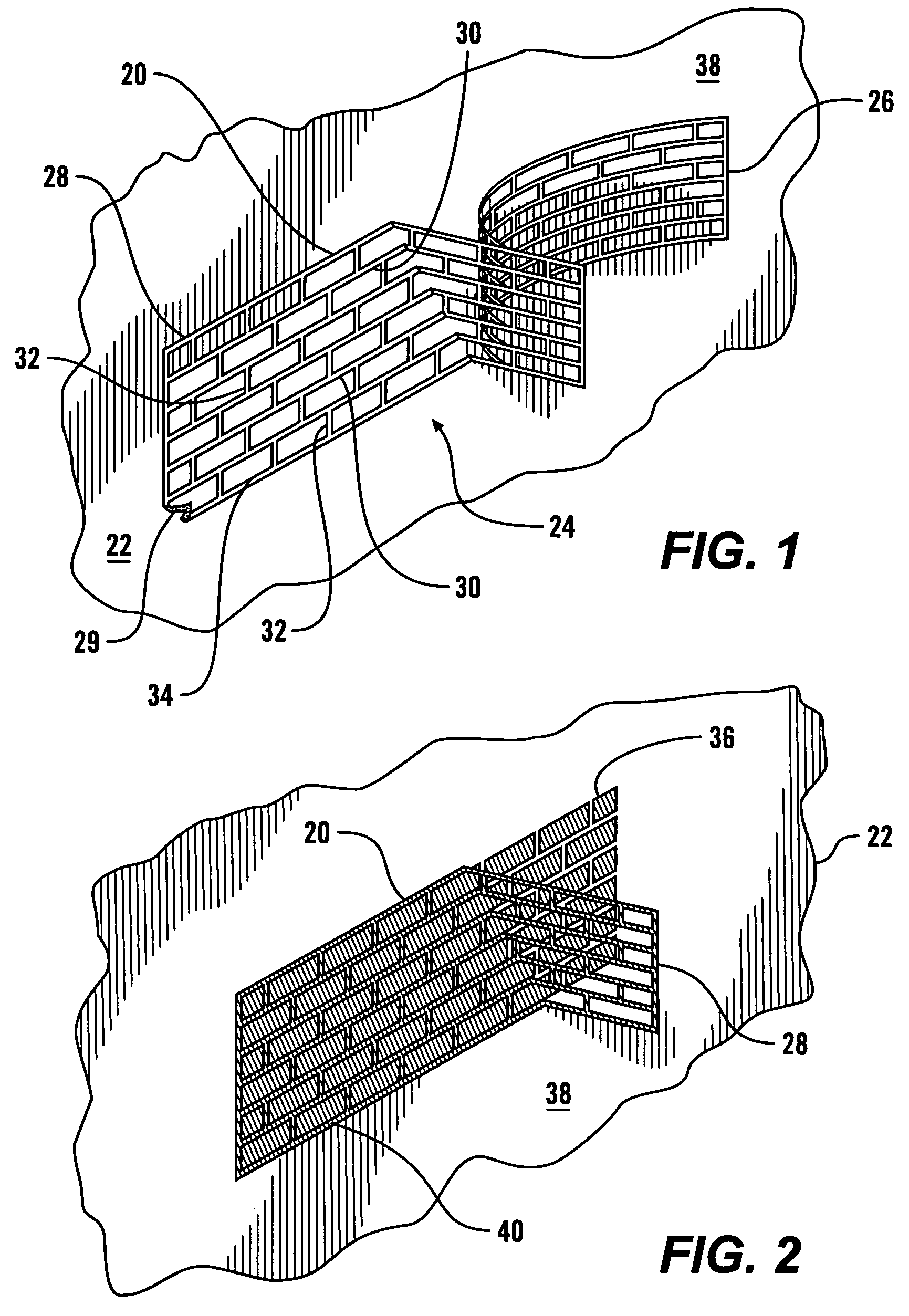 Wall surfacing template