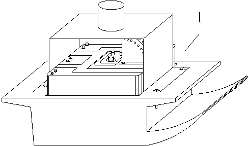 Auxiliary inspection car device for secondary lining quality