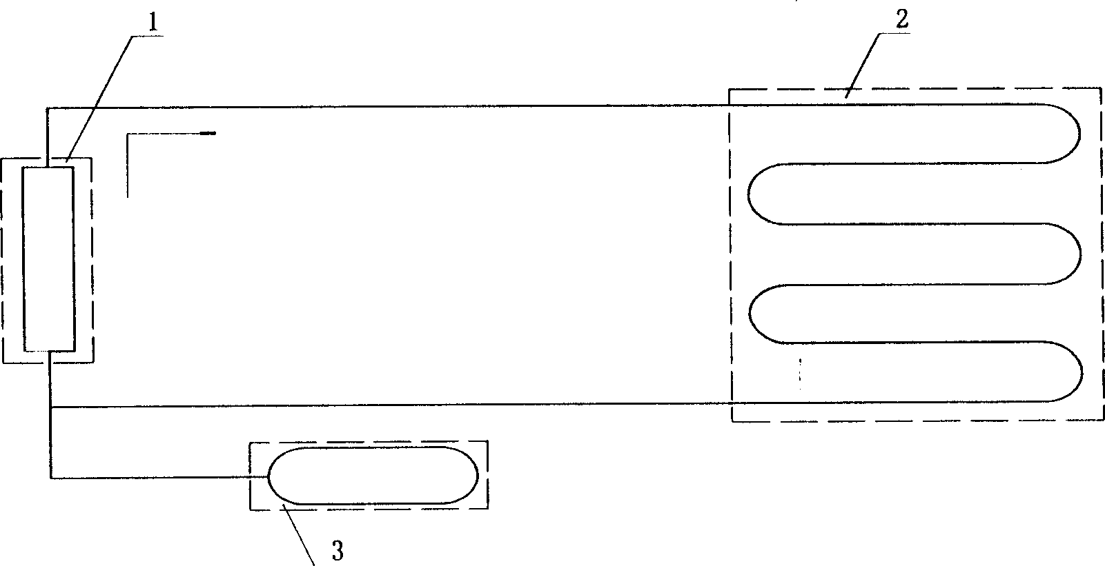 CPC system having plane type capillary core evaporator and condenser