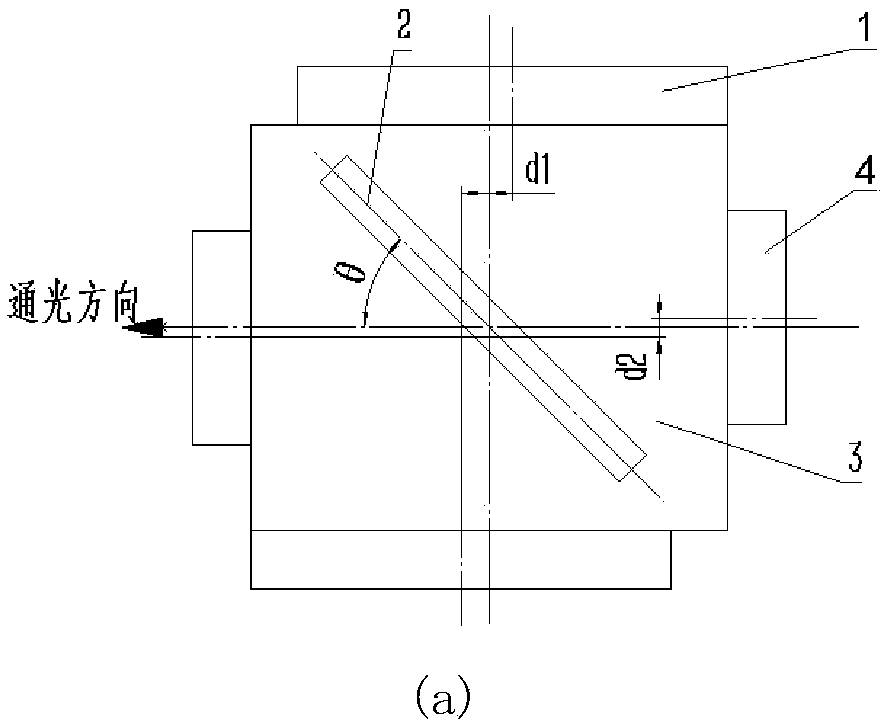 Xenon lamp-pumped liquid cooling laminated repetition frequency sheet amplifier