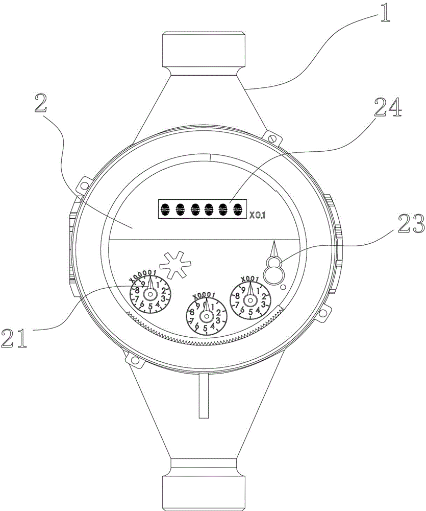 Transmission water meter