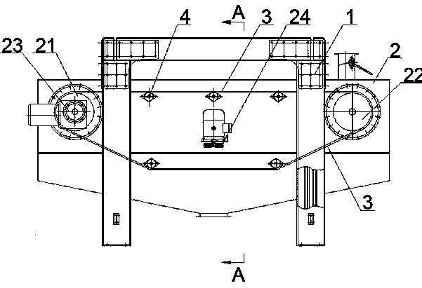 Mesh belt screen with high-molecular ring belt plane-rotation movement screen surface and manufacturing method of special mesh belt