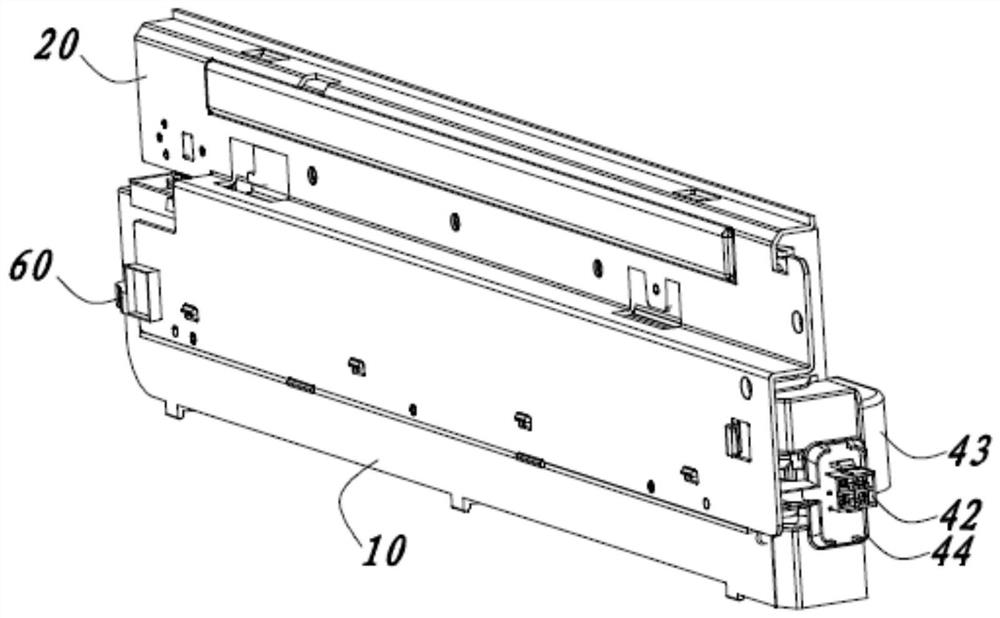 Refrigerator with slide rail cable routing mechanism