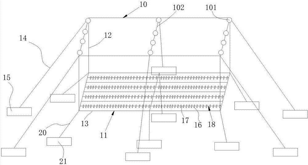 A device and method for raising oysters in open sea area with double-layer rafts and double seasons