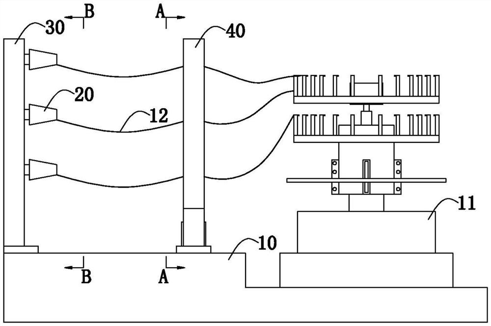 A kind of production device and production method of ultra-high molecular weight polyethylene fiber socks