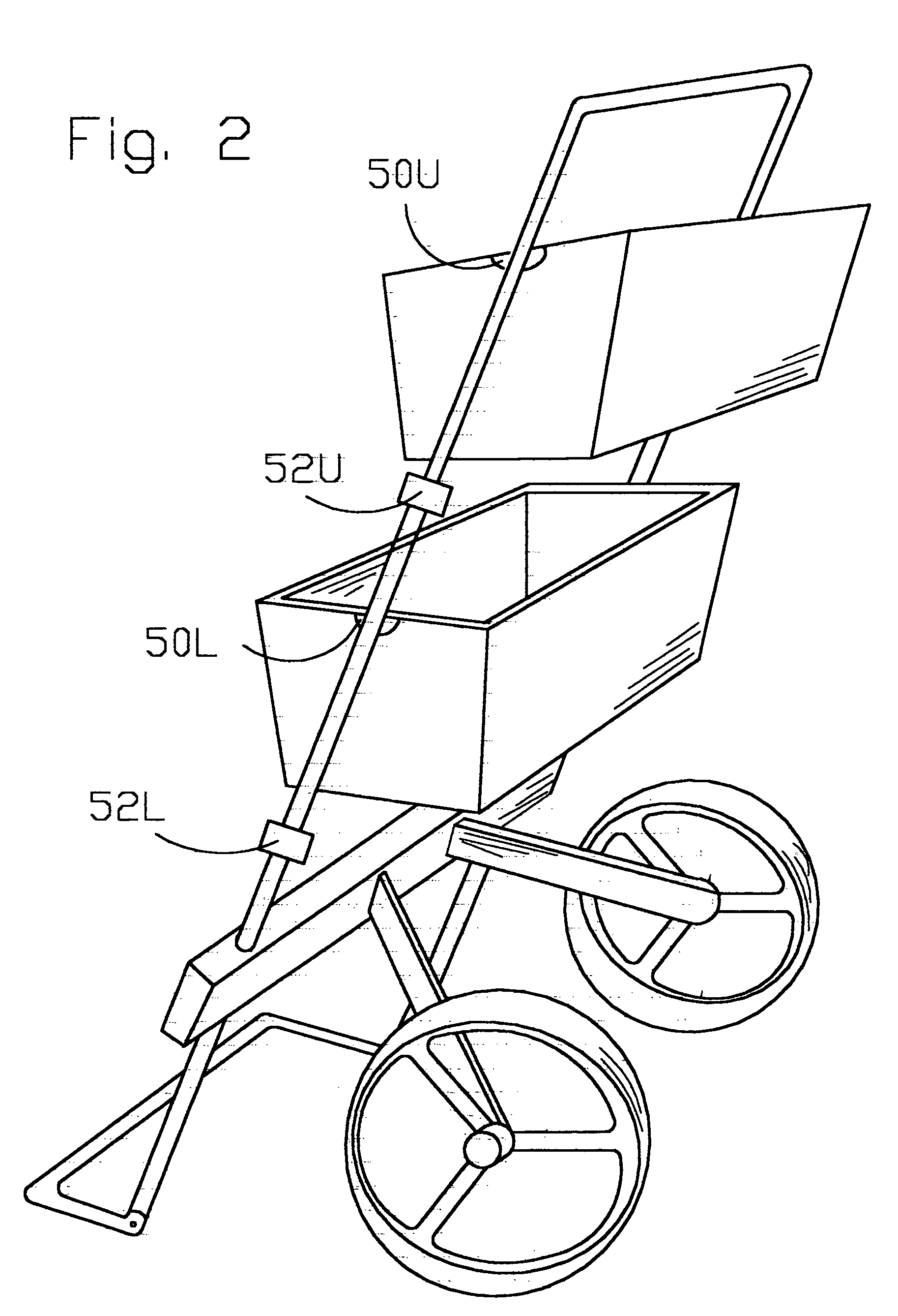 Shopping cart and hand truck and golf bag cart and garden cart