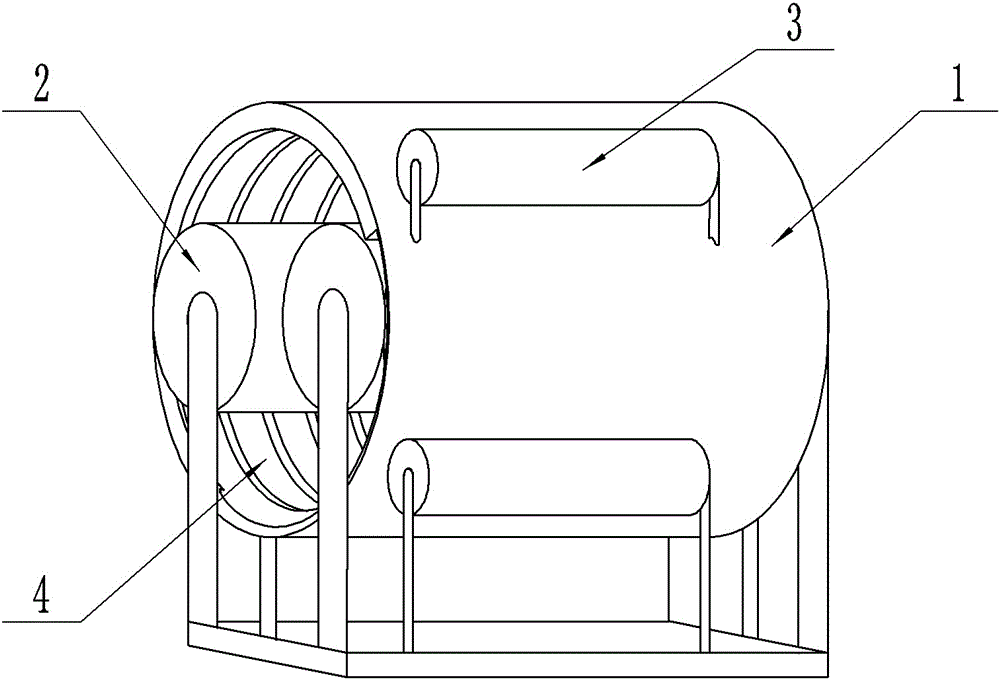 Waste glass crushing device