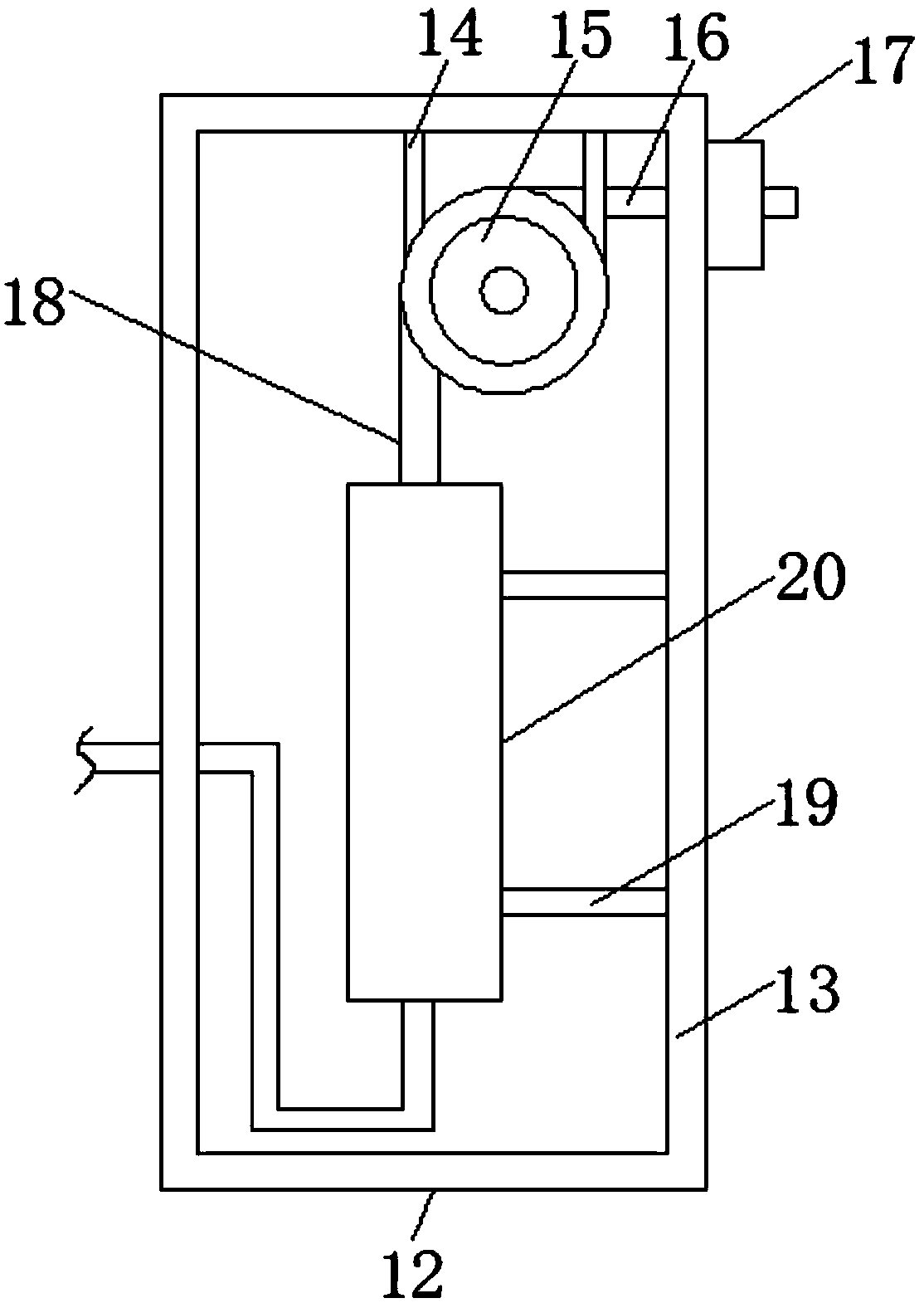 Rotary computer network device cabinet with heat extraction function