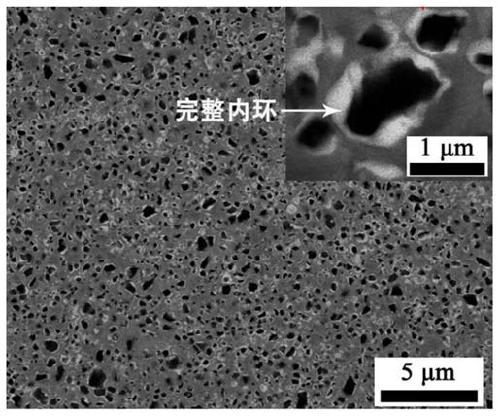 Ti (C, N) base metal ceramic with homogeneous ring core structure and preparation method thereof