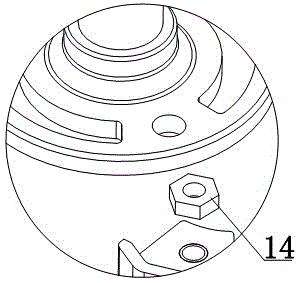 Self-locking hairbrush roller driving mechanism