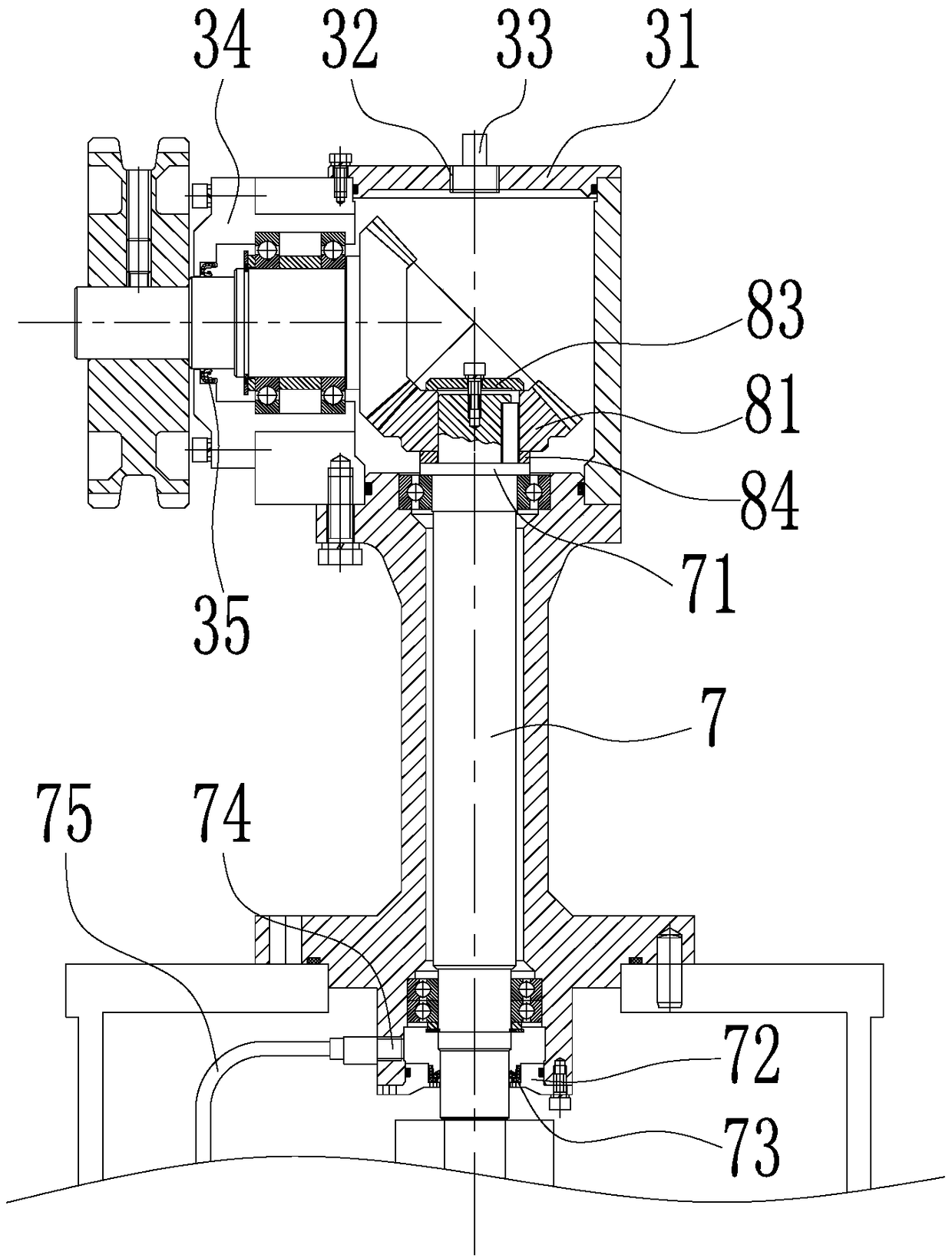 Belt pulley driving device for pop-top can filling machine