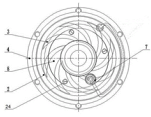 Rotor end surface temperature measuring device for traction type molecular pumps