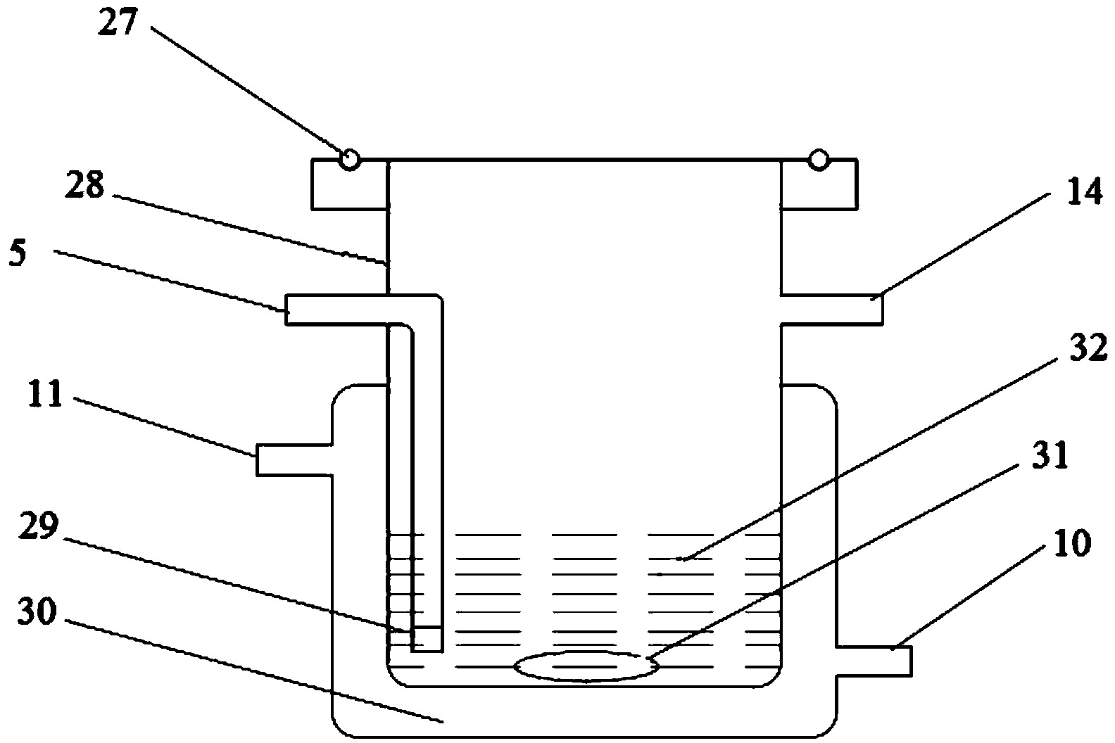 Reaction device and method for hydrogen production through photocatalytic water splitting