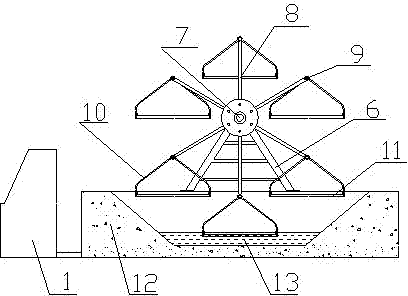 Flue-cured greenhouse seedling three-dimensional rotation automatic control device