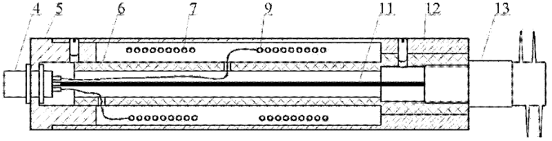 Magnetostrictive guided-wave sensor for detection in heat exchange tube and detection method thereof