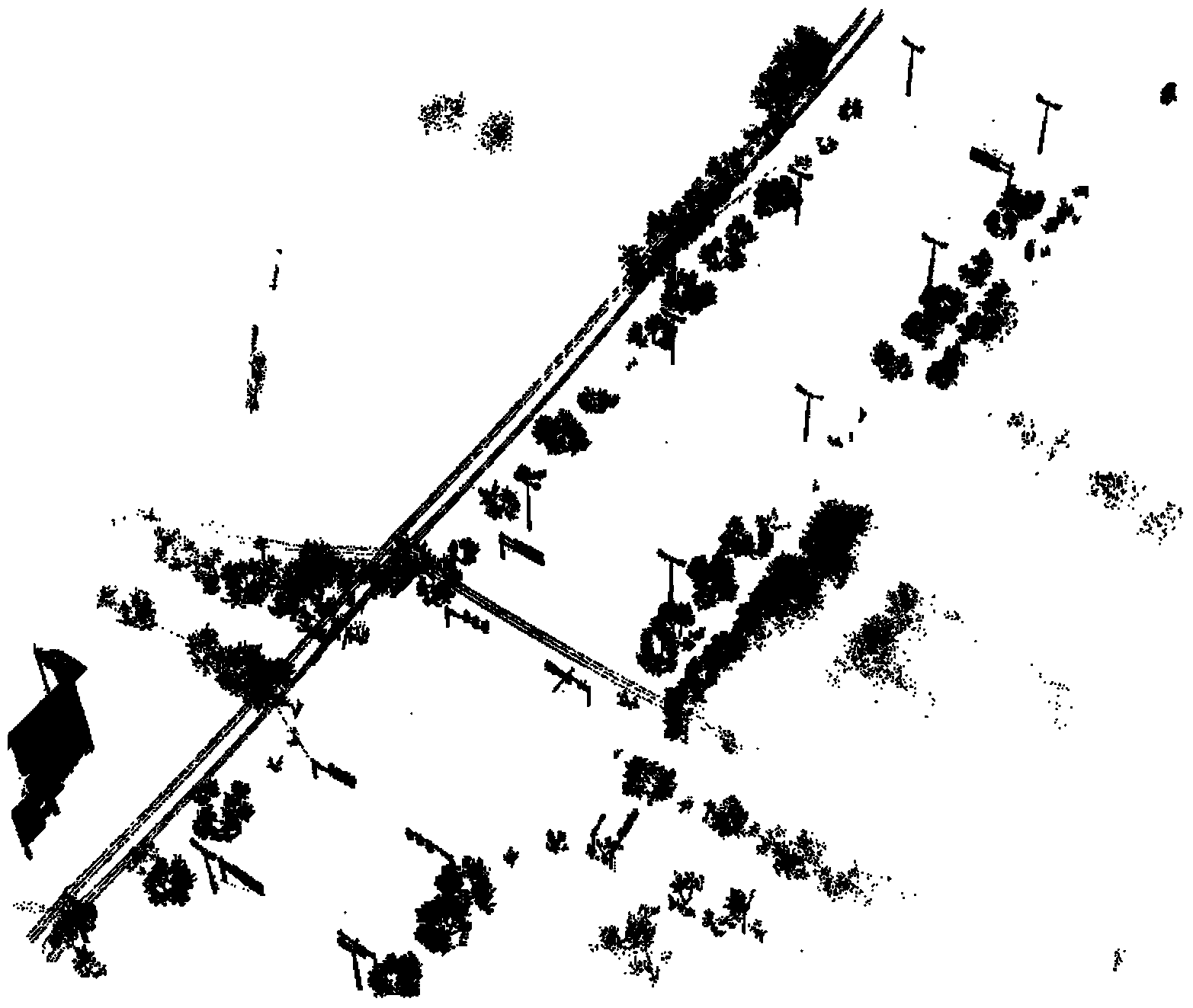 Power line extracting and fitting method based on in-vehicle LiDAR data