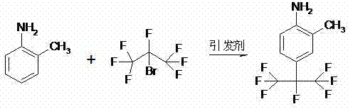 Method for preparing 2-methyl-4-(1,1,1,2,3,3,3-heptafluoro-2-propyl) aniline