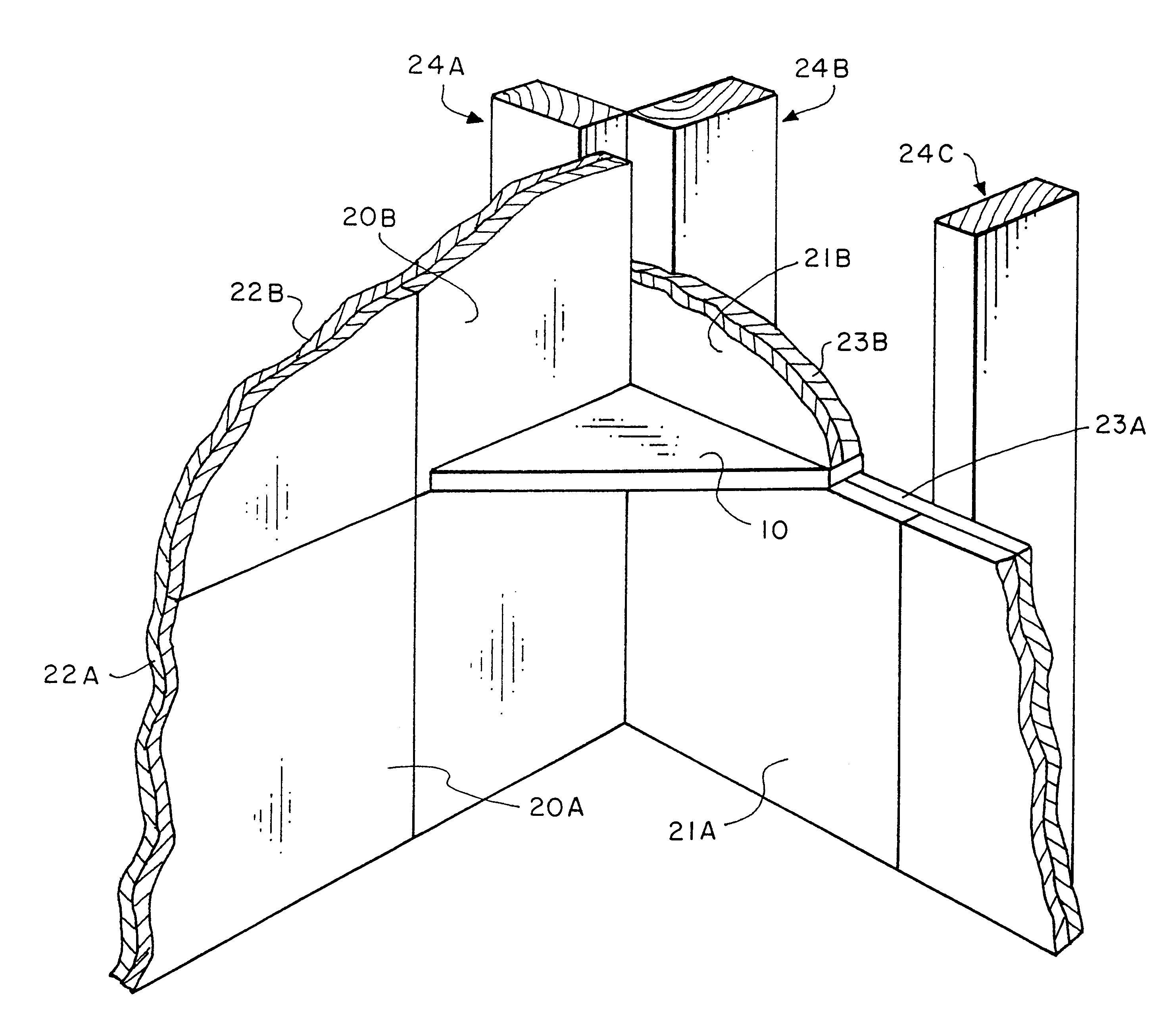 Corner shower seat