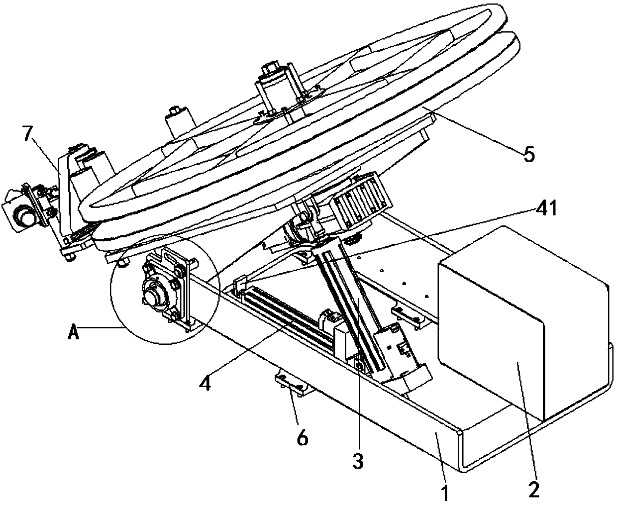 Band guide device of enhancing band winding machine