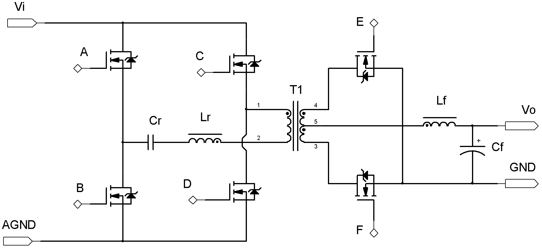 Synchronous rectification switching tube driving method and device of phase-shifted full-bridge circuit