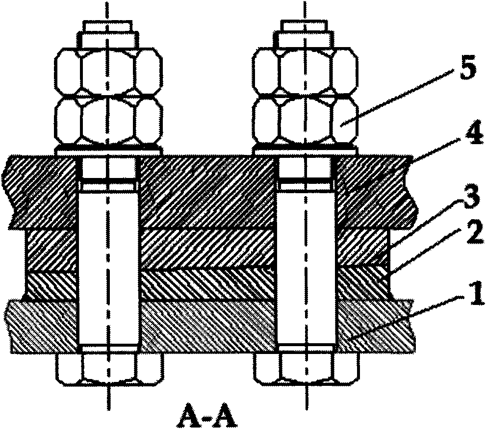 Measuring tool and measuring method for adjusting gasket thickness in mounting of ship equipment